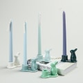 Miniatyrbilde 5 av 5: Porselenskaninlysholder påske keramikk kaninlysestake påskelysestake kaninfigurer Eggkoppholder, mørkegrønn