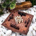 Miniatyrbild 5 av 5: Hnefatafl Brädspel, Set, Set för vuxna/barn med trälåda[HK]