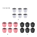 Miniatyrbilde 5 av 5: 7-pakke/parti Premium Resin selvvannende planteblomsterpotte Stilig pink 110