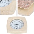 Miniatyrbillede 5 af 5: Saunatermometer og hygrometer, saunatermometer i træ