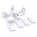 Pikkukuva 2 / 4: 4-pakk - Magneettiset Lastenlukot Oviin ja Kaappeihin - Lukot 105 white