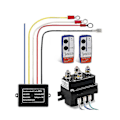 Miniatyrbilde 4 av 5: 12V 250A Vinsch Fjernkontrollkontakt Vinschstyring Solenoid Relé Dobbel Fjernkontrollsett Bil Motorsykkel Off Road [DM] Black