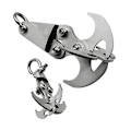 Miniatyrbild 1 av 5: HHL 2 st Grapple Hook Multifunktionell Klo av Rostfritt Stål för Utomhusklättring Multifunktionell Gravitationskrok Grapple Gravity Climbing Rope Hook