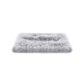Miniatyrbillede 1 af 3: Rootz Hundebed - Dyrekudde - Hundekudde - Dyremadras - Blød Hundebed - Vaskbar Hundebed - PV Plys - PP Fyld - Lysegrå - 80 x 50 cm (L x B)