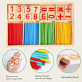 Pikkukuva 4 / 5: Montessori matematiikkalelu, puutikkujen digitaalinen peli Counting Blo:lla