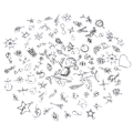 Miniatyrbilde 1 av 5: 100 stk sølv charms til DIY smykketilbehør Silver