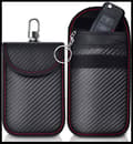 2-pack Anti-RFID Bilnyckelskydd Signalblockerande Faraday-påse Ba