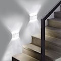 Pikkukuva 2 / 5: 8w led seinävalaisin - sisä- ja ulkoseinävalaisin Ip65 säädettävä ylös ja alas seinävalaisin valkoinen kotiin makuuhuoneeseen olohuoneeseen eteiseen portaikkoon