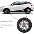 Miniatyrbilde 3 av 5: (Svart) 4 stk Navkapsler for Mazda, 57mm, Navkapsler for Bil