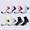 Pikkukuva 1 / 7: 8 parin venytys-kompressiosukat miehille ja naisille S/M(34-40)