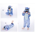Miniatyrbillede 2 af 3: Børns Vinter Stitch Pyjamas Sovnetøj Enhjørning Onesies Drenge Piger Fleece Soveværelse Baby Kostume 130CM