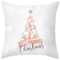 Miniatyrbild 1 av 2: 18' julrosa överdrag Snowflake Case Soffa Heminredning #5
