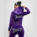 Miniatyrbillede 4 af 5: Fløjls Hoodie Tracksuit Kvinder Velour Zip Sweatshirt Bukser Sæt Sportstøj Forår Efterår Kvinder Crop Top Tracksuit Med Diamanter Y2k MM M M Gray