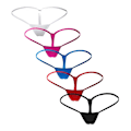 Miniatyrbilde 3 av 5: 5-pak Nye Tanga Sexy Truser Temptation Micro G-String Undertøy Kvinner Lav Midje Lingeri Truser For Dame [HK] XXL 1 XXL 1pc 5pcs Color mixing