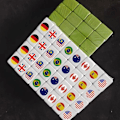 Miniatyrbilde 2 av 5: Mønstrede Mahjong-fliser Nasjonalflagg Mahjong 24mm48 Ark 30mm64 Ark