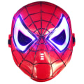 Miniatyrbilde 1 av 2: Lysende Spiderman-maske Pojkar Barn Vuxna Fancy Dress Superhjälte red