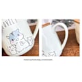 Pikkukuva 4 / 5: 400 ml korealainen hamster-muki Piirretty söpö lusikka kansi Vihreä