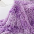 Pikkukuva 4 / 4: Dubbellager Lätt Långt Hår Shaggy Filt Lila purple L