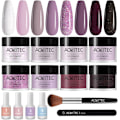 Miniatyrbild 1 av 4: Dipppulver Naglar Set, Aokitec 14st Dip Powder Nagel Startpaket 8 Färger