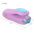 Miniatyrbilde 1 av 6: Minilamineringsmaskin Manuell forseglingstång Lodding Bærbar termisk Vakuumforsegling Plast Stängpose Matsparer Purple 02