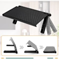 Miniatyrbillede 2 af 5: Justerbar TV-skærmhylde, til sammenklappelig TV-set-top-box top hylde opbevaringsholder, 33*16cm