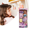 Miniatyrbild 5 av 5: Härlig Barbie-docka set Mode Desktop dekorativa rekvisita Present för pojkar Flickor Barn (slumpmässiga kläder Set A (6pcs)