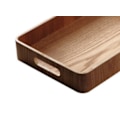 Miniatyrbilde 4 av 5: Rektangulært serveringsbrett i tre, tallerken, te, mat, serveringsfat