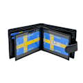 Miniatyrbild 3 av 5: Plånbok i äkta läder, svensk passform Svart black one size