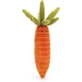 Pikkukuva 1 / 4: Jellycat Vivacious Vegetables Porkkana Täytetty Pehmolelu, 6,5 tuumaa | Kasvispehmolelu | Upea Lahjaidea