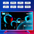 Miniatyrbilde 5 av 5: HDMI-kompatible kabler 2.1 48 Gbps 8K Ultra High Speed ​​​​flettet kabel, 4K @ 120Hz, 8K @ 60Hz, HDCP 2.2 & 2.3, HDR 10 0,5m
