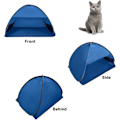 Miniatyrbillede 5 af 5: Hacraho Pop Up Strandly Bærbart Strandtelt Solbeskyttelse Til Camping Anti Uv Vindtæt Picnic Telt Til Små Hunde Katte Og Andre Små Husdyr-XF7-