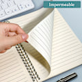 Miniatyrbild 2 av 5: Transparent Spiralbok Rutnät Horisontell Linje Blank Notebook, Tjockt Papper, Prickad Spiral Notebook