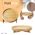 Miniatyrbillede 4 af 5: Armlænsbordbakke, Sidebord Sofa Armlæn Klemmefast Bord, Sammenklappeligt Sofa Arm Klemmefast Bord til Fjernbetjening Drikkevarer Telefon, 1 stk