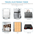 Miniatyrbild 2 av 5: Smart Time Lock LCD-display Tidlås USB-laddningsbar tillfällig timerhänglås reseelektronik-YNP