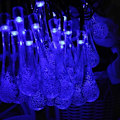 Miniatyrbild 3 av 5: 6,5M 30 LED utomhus solblå LED vattentät batteridriven
