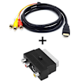 Miniatyrbillede 4 af 5: HDMI til 3RCA HDMI til AV HDMI til SCRT