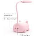 Miniatyrbillede 6 af 7: Sød Grøn Mini Katt Natlampe, USB Opladbar, Foldbar til Børns Soveværelse GRØN gRÖN gRÖN