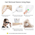 Miniatyrbillede 2 af 4: Epilator (600.000 blink - Permanent - Ipl - Smertefri) Intense Pulse Hårbortfjerningsapparat Hvid Hvid IC