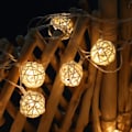 Miniatyrbilde 4 av 5: Batteridrevet 20 LED-strenger 20 rottingkuler julelys