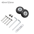 Pikkukuva 1 / 10: 2 kpl Vaihda pyörät Matkalaukun pyörät 45MM*23MM-FA5- 45mm*23mm