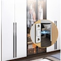 Pikkukuva 5 / 5: Kaapin oven magneetti, magneettinen salpa kaapin oven sulkija (hopea)