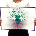 Pikkukuva 2 / 4: Valkoinen Lily 3D-ponnahduskortti, 3D-ponnahduskortti Onnittelukortti