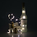 Pikkukuva 1 / 4: 10 LED Yön Keiju Valo Cool White Soldriven vinflaskpropp