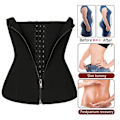 Miniatyrbilde 3 av 5: Sauna Svettebelte for vekttap Neopren midjetrener Body Sh blackM M