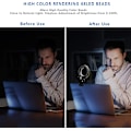 Miniatyrbilde 3 av 5: USB LED-ringlys for bærbar PC - Perfekt løsning for webkamera