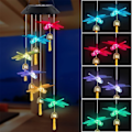 Miniatyrbilde 5 av 5: Kraftfull utendørs fargerik fargeskiftende vindklokke Dragonfly