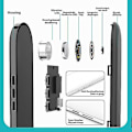Miniatyrbillede 3 af 4: Stereo Sound 2-kanals under-pude højttaler Bluetooth benledning lydboks