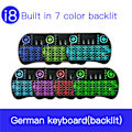 Miniatyrbild 5 av 5: Trådlöst Mini-tangentbord Fjärrkontroll Touchpad Mus Combo Controller med RGB-bakgrundsbelysning för Smart TV Android TV Box PC IPTTV 2.4GHz