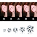 Miniatyrbillede 5 af 5: Cubic Zirconia Hypoallergena øreringe til kvinder Mænd Piger Statement Brosk Mode Kirurgisk stål Helix øreringe 5 par