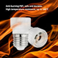 Miniatyrbilde 4 av 5: E27 til GU10-adapter, 220V, E27 GU10 Adapter Sockelomvandlare for LED-pære, halogen- og CFL-pære, keramisk adapter, 6-pakning